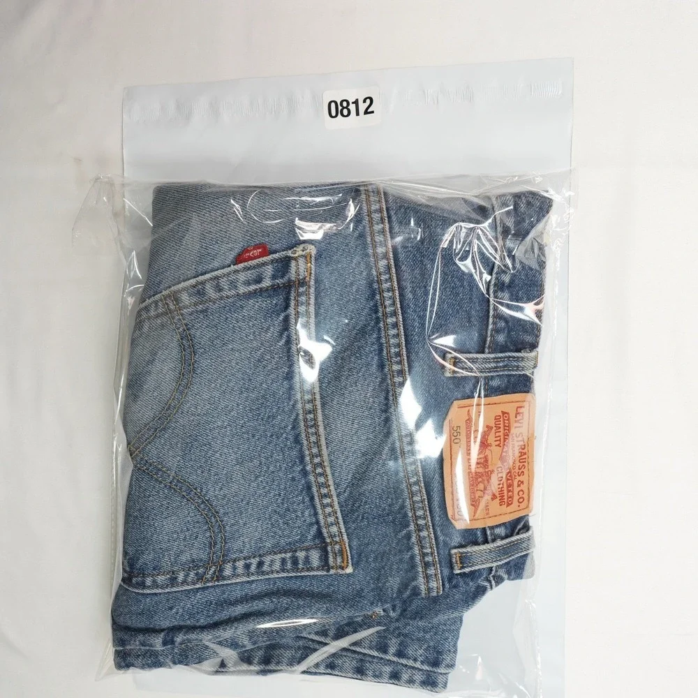 Levi's 550  Relaxed Fit Jeans 38x30 (37X28) Pre Shrunk Stonewash Blue Denim Pnts